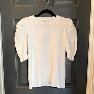 Zenana White Puff Sleeve Blouse